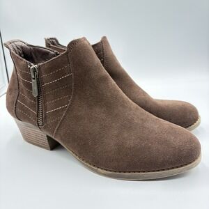 Skechers Women's Lasso Petrol Brown Ankle Booties, Size 7.5 49953‎ Air Cooled